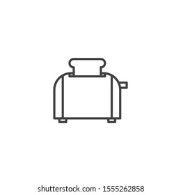 Toaster Icon Vector On White Background