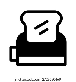 Ilustración de diseño de símbolo de Vector de icono de tostadora