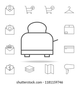 toaster icon. web icons universal set for web and mobile