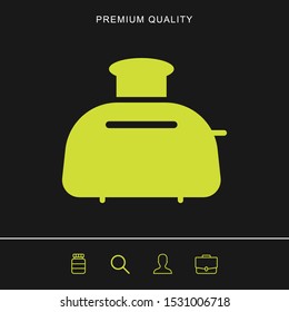 Toaster icon for web and mobile