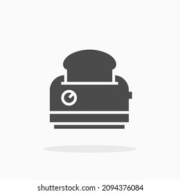 Toaster icon. For your design, logo. Vector illustration.