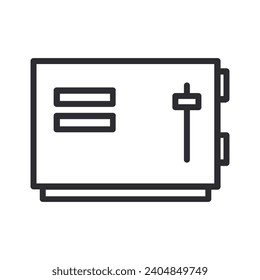 Toaster illustrated on white background