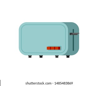 Toaster isolated. electrical device for making toast. Flat vector illustration