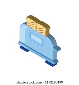 Toaster isometric left top view 3D icon