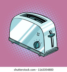 toaster, kitchen equipment. Pop art retro vector illustration vintage kitsch