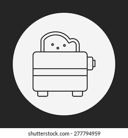 toaster line icon