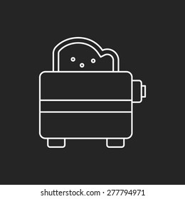 toaster line icon
