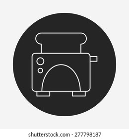 toaster line icon