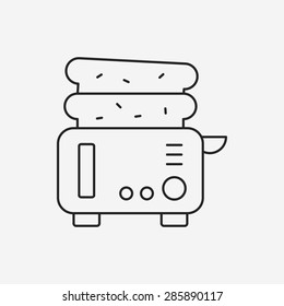 toaster line icon