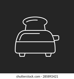 toaster line icon