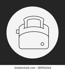 toaster line icon