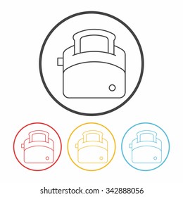 toaster line icon