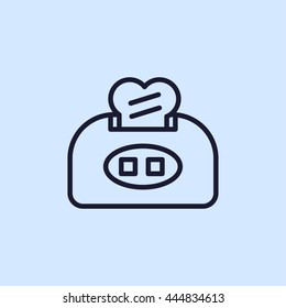 toaster line icon