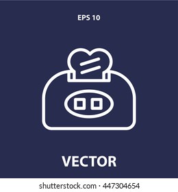 toaster line icon
