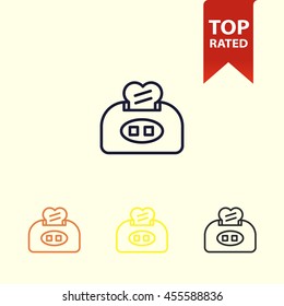 toaster line icon