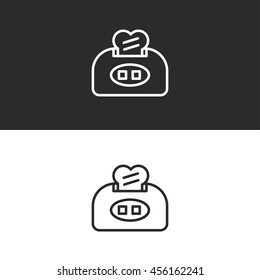 toaster line icon