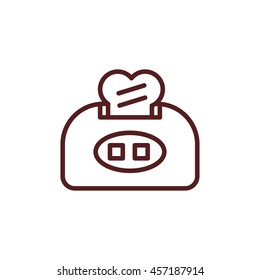 toaster line icon