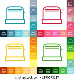 Toaster line icon, filled outline vector sign, linear style pictogram isolated on white. Symbol, logo illustration. Editable stroke. Pixel perfect