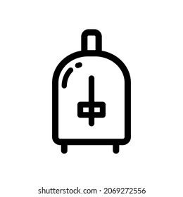 Toaster line icon, sign or symbol. Premium pictogram in trendy outline style. Toaster pixel perfect vector logo isolated on a white.