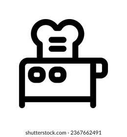 toaster line icon. vector icon for your website, mobile, presentation, and logo design.