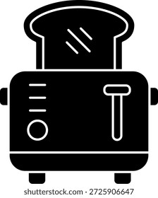 Línea de tostadora Vector Icon Design