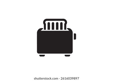 Toaster machine icon vector silhouette illustration