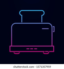 Toaster nolan icon. Simple thin line, outline vector of kitchen icons for ui and ux, website or mobile application