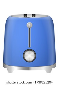 Toaster on a white background. Vector illustration.