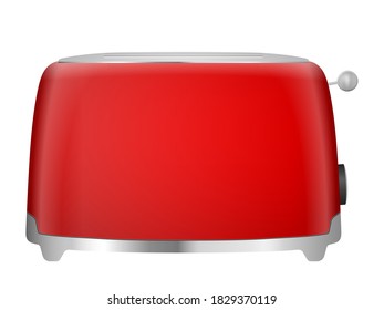 Toaster on a white background. Vector illustration.