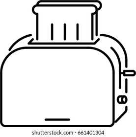  toaster outline icon