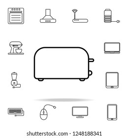 toaster outline icon. Technology icons universal set for web and mobile