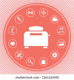 Toaster Oven icon. Graphic elements for your design