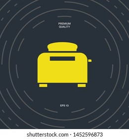 Toaster Oven icon. Graphic elements for your design
