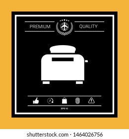 Toaster Oven icon. Graphic elements for your design