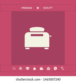 Toaster Oven icon. Graphic elements for your design