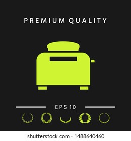 Toaster Oven icon. Graphic elements for your design