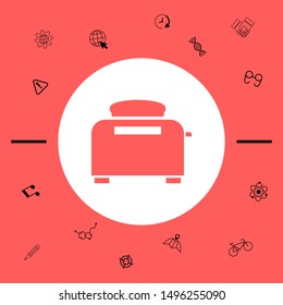 Toaster Oven icon. Graphic elements for your design