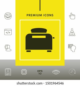 Toaster Oven icon. Graphic elements for your design