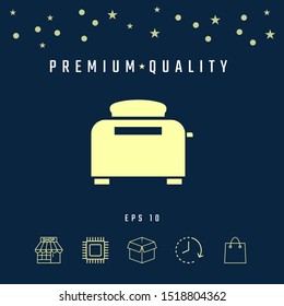 Toaster Oven icon. Graphic elements for your design