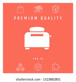 Toaster Oven icon. Graphic elements for your design