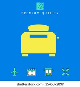 Toaster Oven icon. Graphic elements for your design