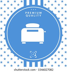 Toaster Oven icon. Graphic elements for your design