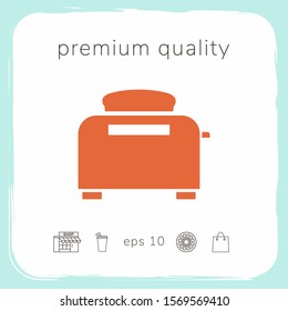 Toaster Oven icon. Graphic elements for your design