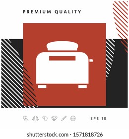 Toaster Oven icon. Graphic elements for your design