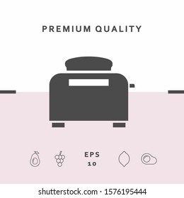 Toaster Oven icon. Graphic elements for your design
