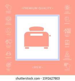 Toaster Oven icon. Graphic elements for your design