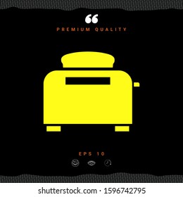 Toaster Oven icon. Graphic elements for your design