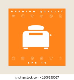 Toaster Oven icon. Graphic elements for your design