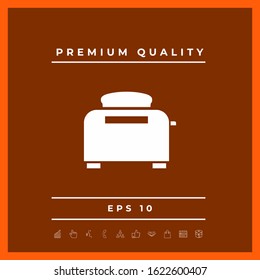 Toaster Oven icon. Graphic elements for your design