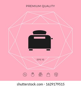Toaster Oven icon. Graphic elements for your design